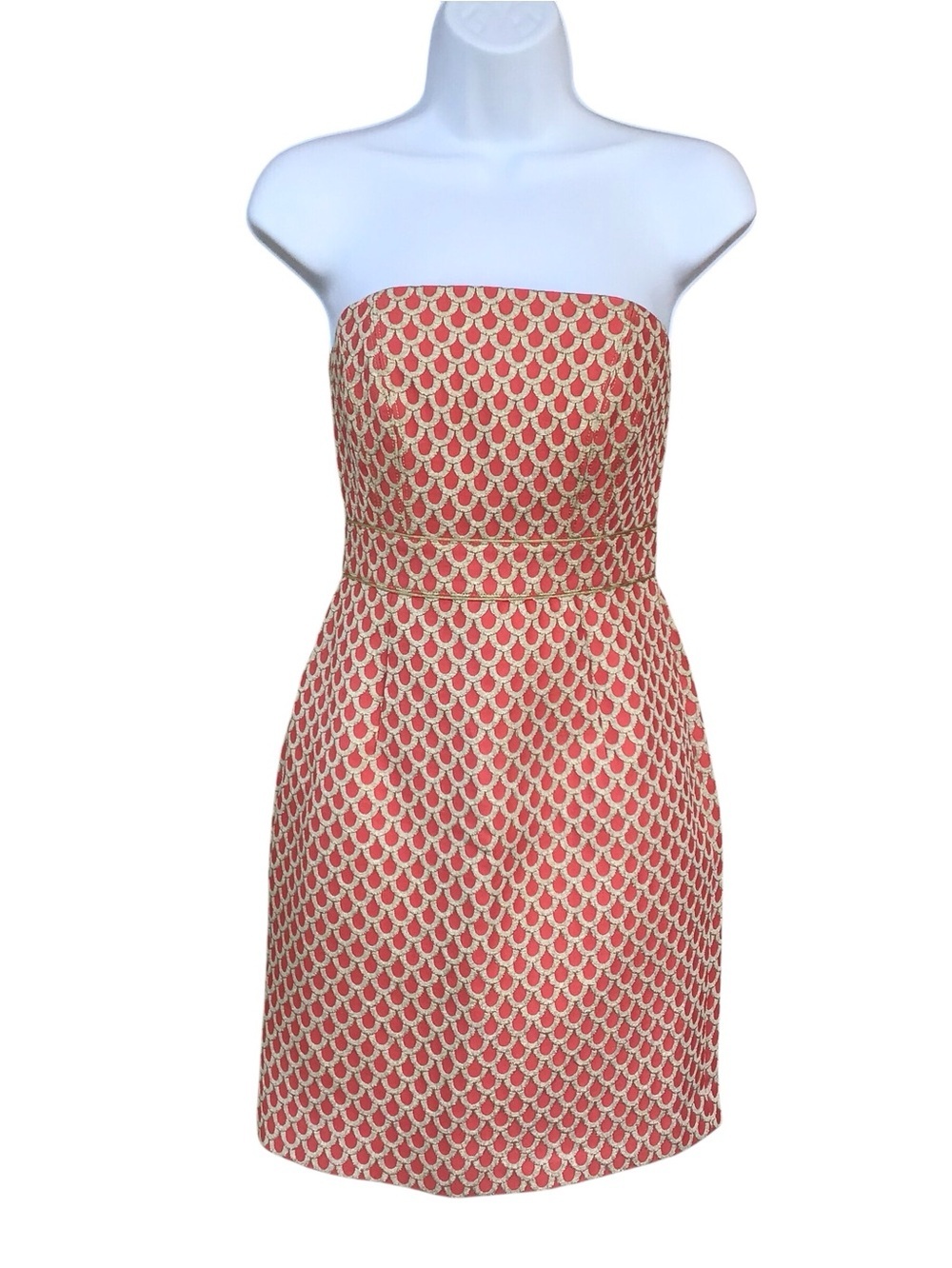 Lilly Pulitzer Josephina Strapless Mini Dress in Island Coral